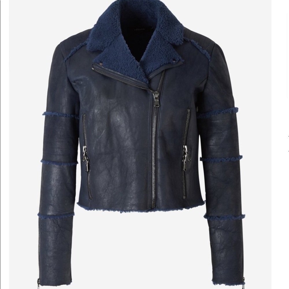 J Brand Leather Biker Jacket